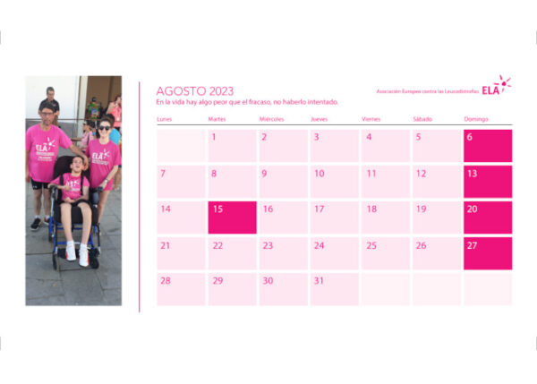 Calendario Solidario ELA sobremesa 2023 - Imagen 3